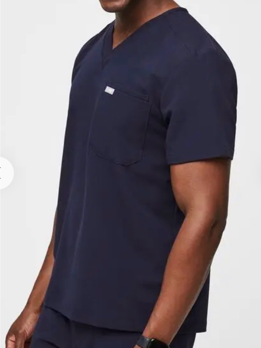 Figs Leon Mens V-Neck Pocket Scrub Top size Small